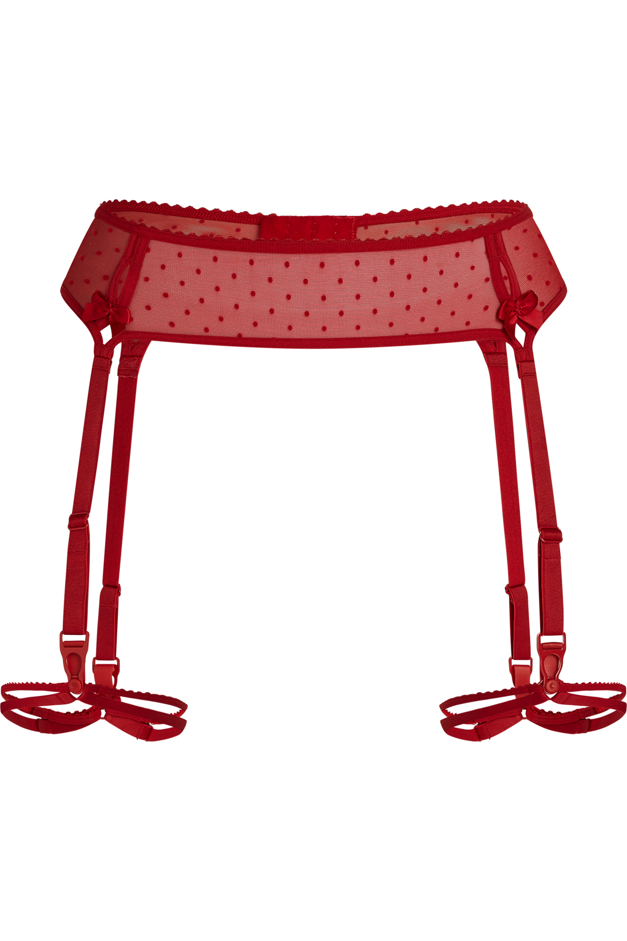 Peekaboo garter belt red secret