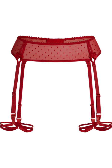 Peekaboo garter belt red secret