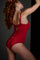 Peekaboo plunge balcony body red secret