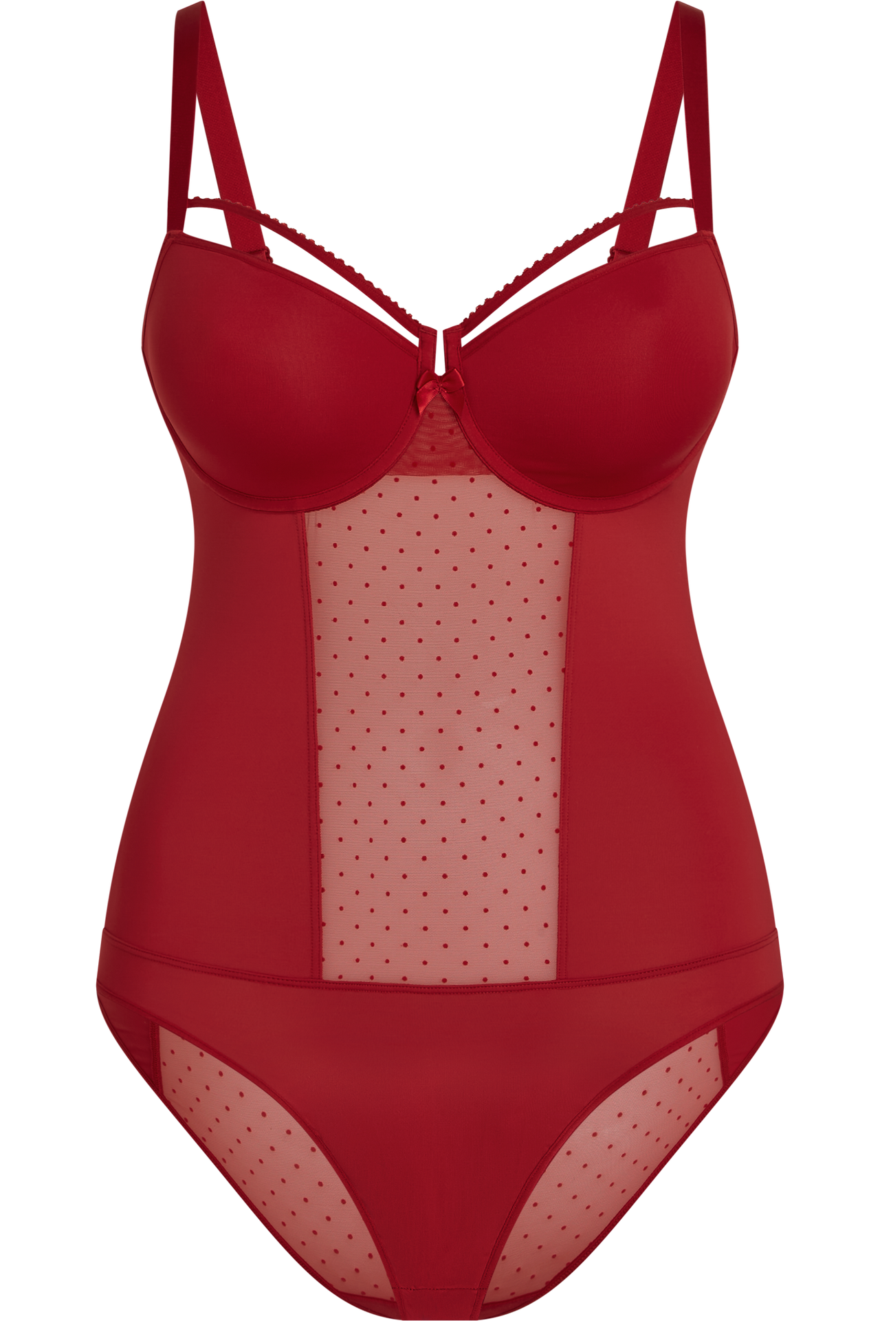 Peekaboo plunge balcony body red secret