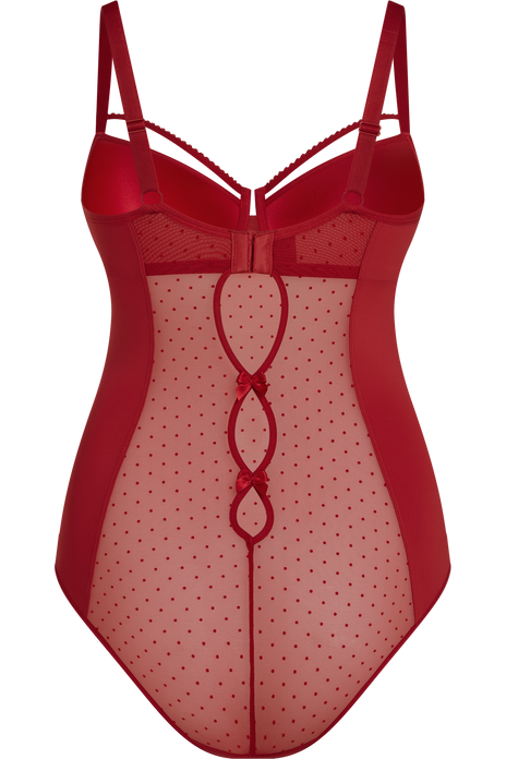 Peekaboo plunge balcony body red secret