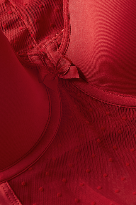 Peekaboo plunge balcony body red secret