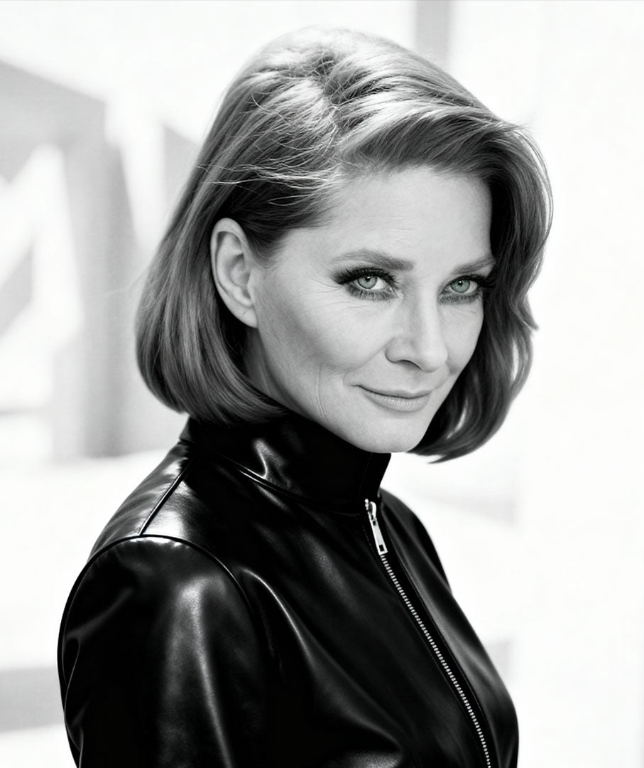 Black and white portrait of Marlies Dekkers 