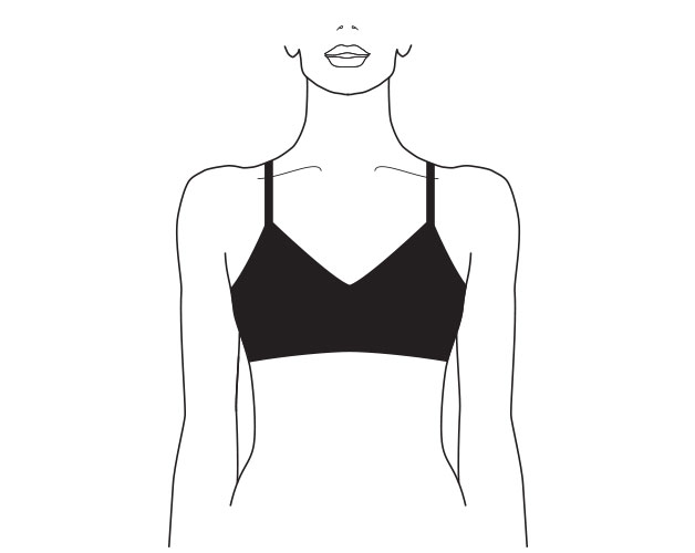 Illustration of woman with a bralette