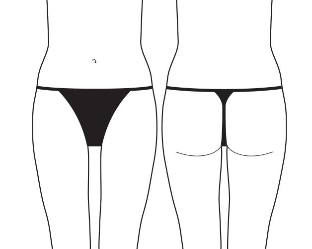 Illustration of a woman wearing a tanga