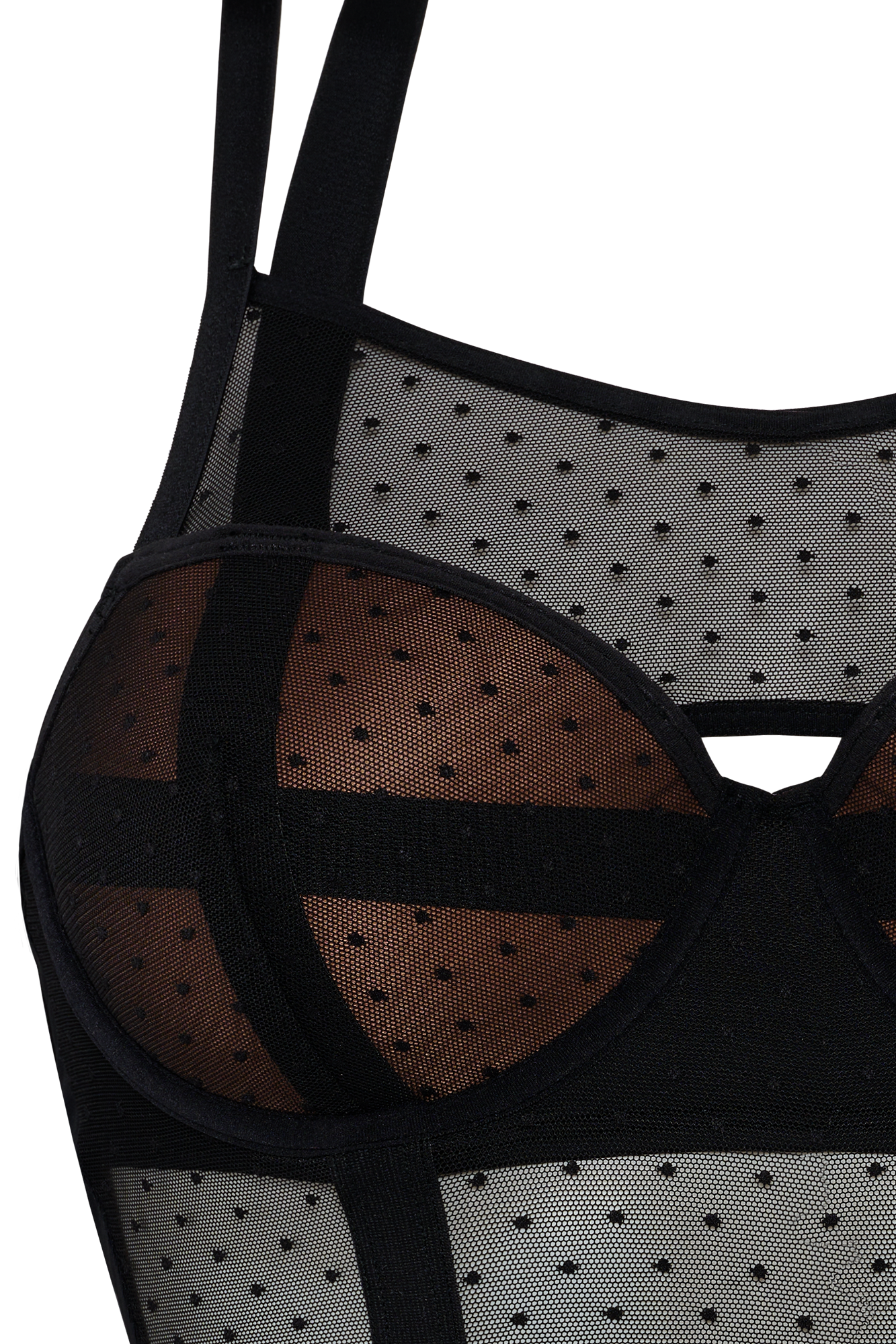 #color_sheer black polka dot