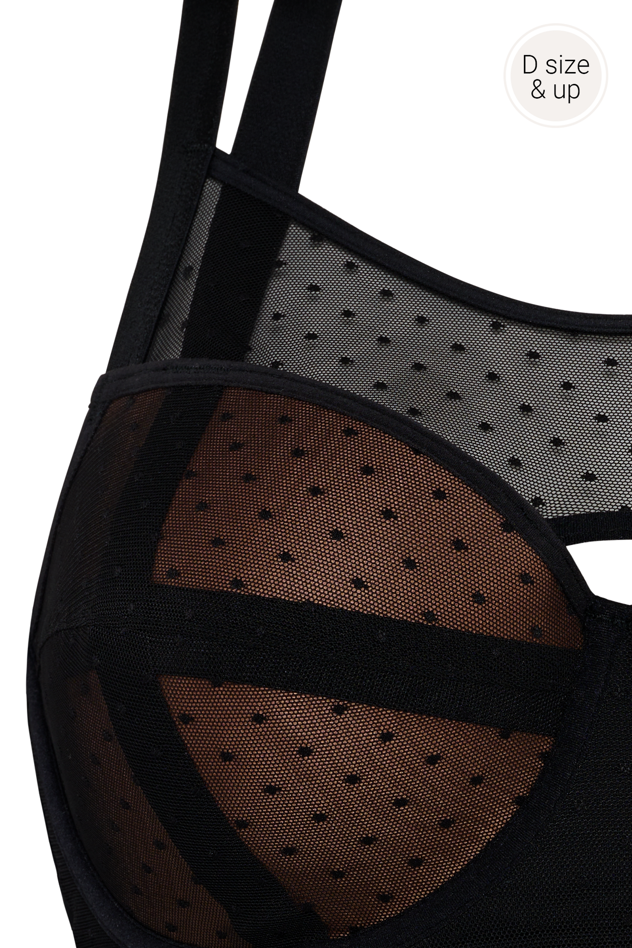 #color_sheer black polka dot