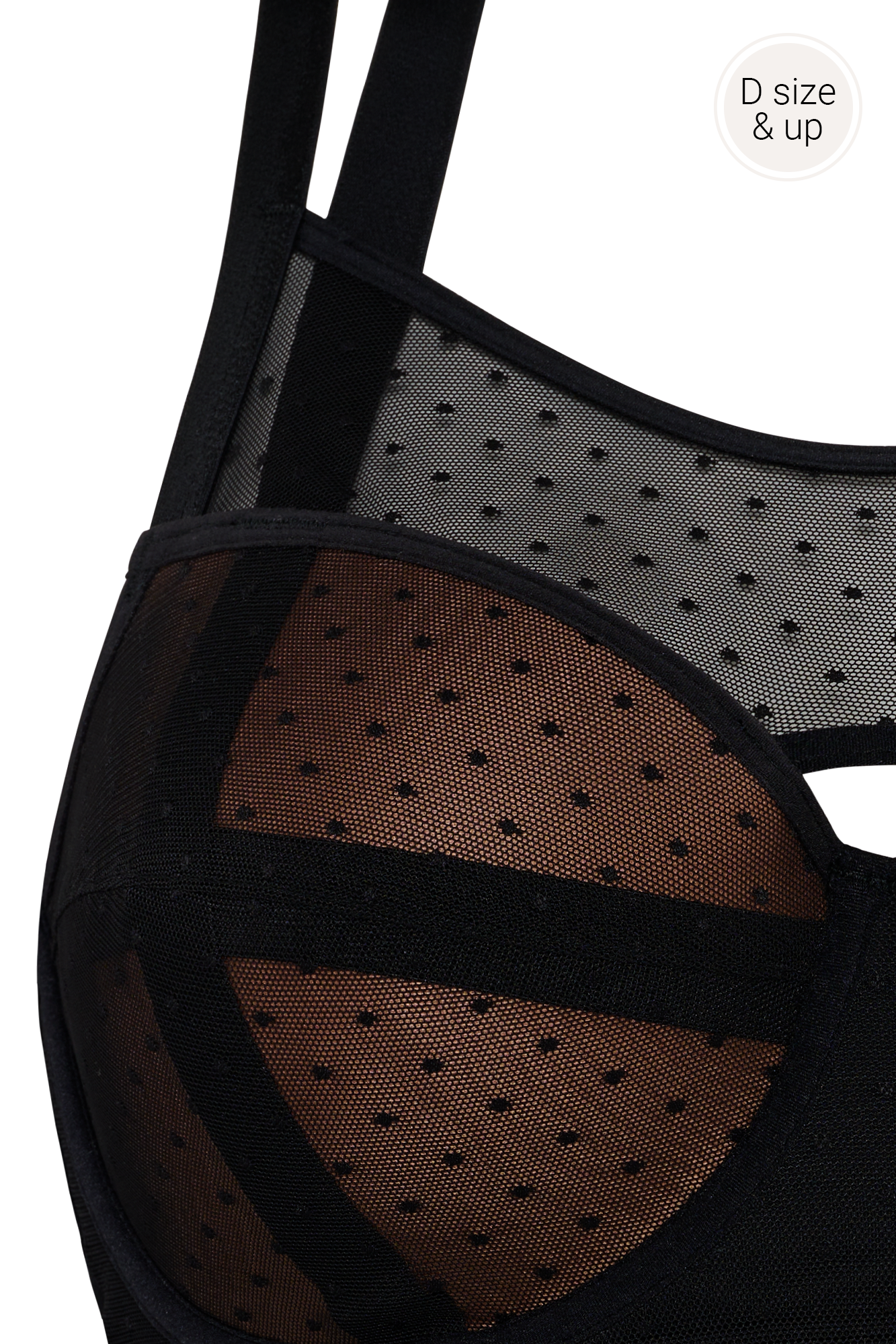 #color_sheer black polka dot