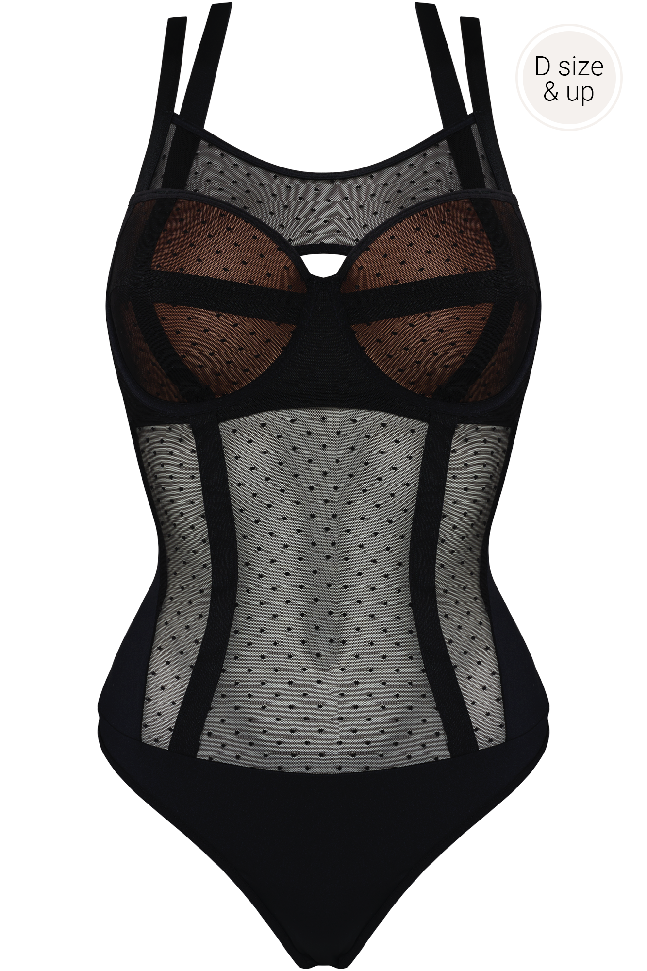 #color_sheer black polka dot