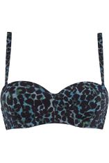 panthera haut de bikini sans bretelles