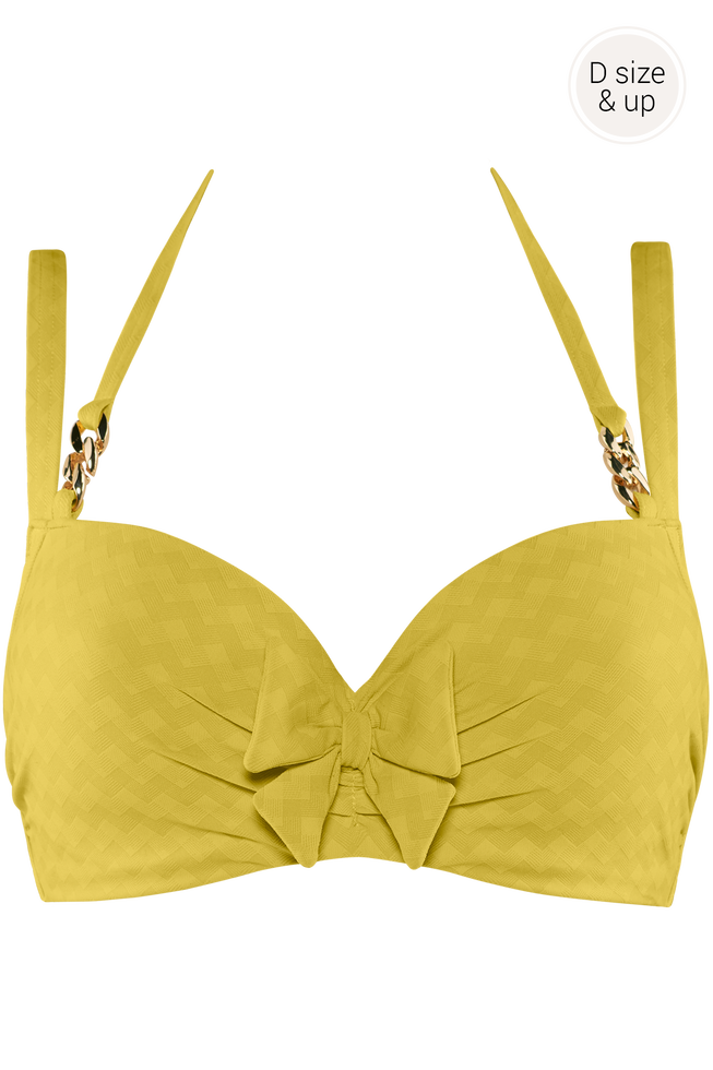 sunglow plunge balconette bikini top
