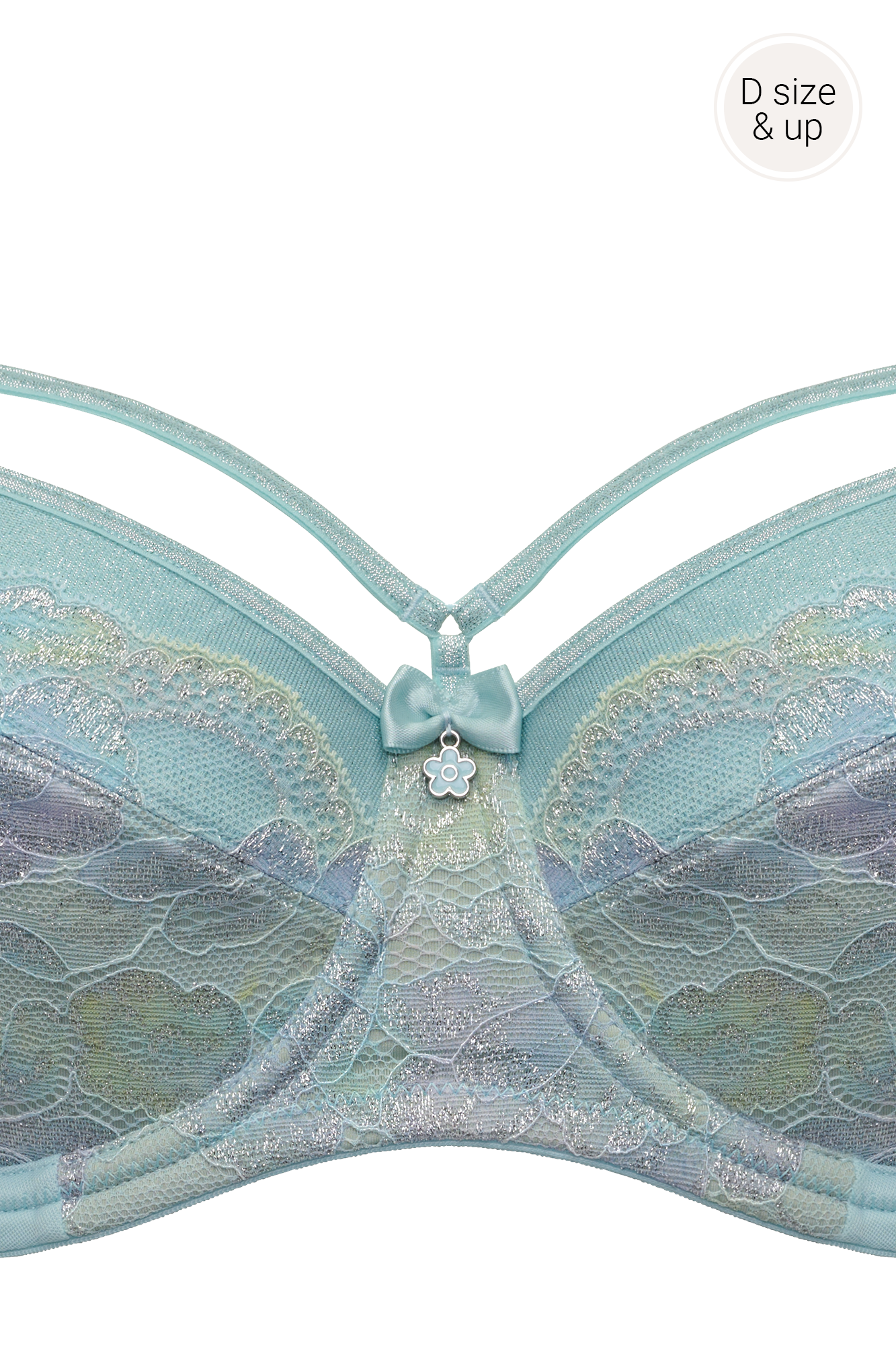 Marlies Dekkers mariposa niet-voorgevormde balconette bh wired unpadded sparkling iridescent aqua