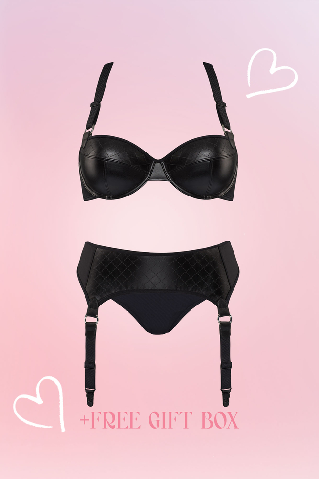 Femme Fatale Black lingerie set  Marlies Dekkers Valentine Gift Shop