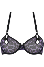 peekaboo unpadded plunge balcony bra