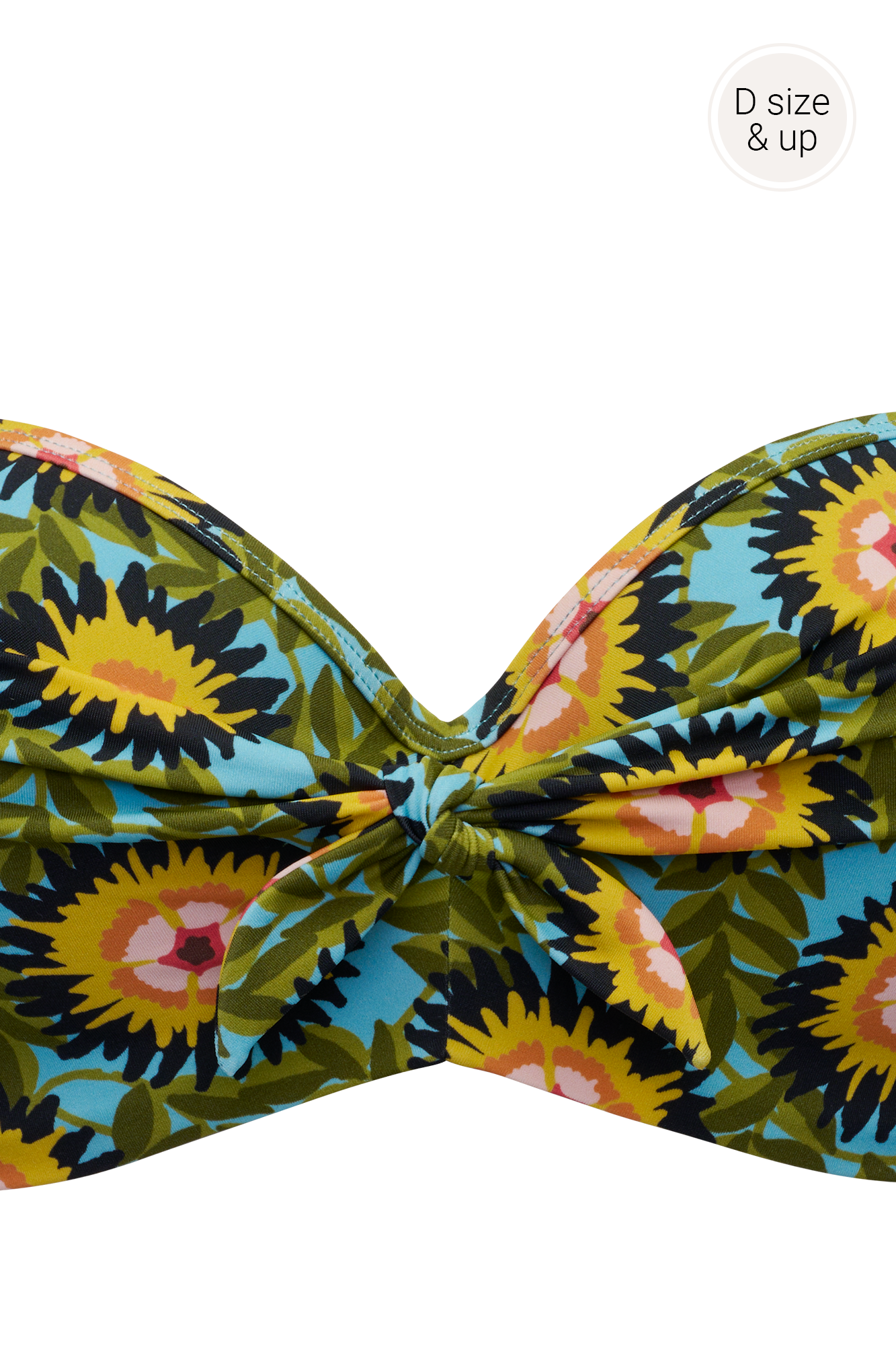 Marlies Dekkers bellini plunge balconette bikini top wired padded flower print