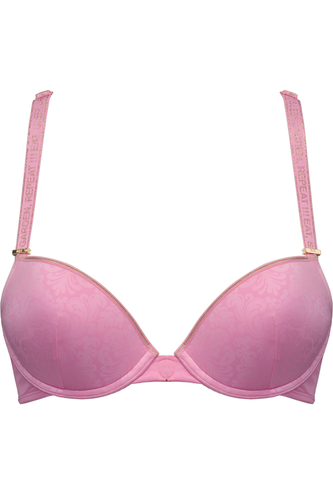 rococobalcony bra | royal pink and gold