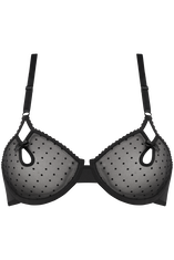 peekaboo unpadded plunge balcony bra