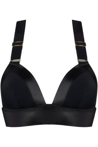 cache coeur bralette bikini top | unwired padded black