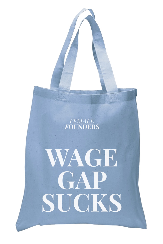 statement bag 'wage gap sucks'