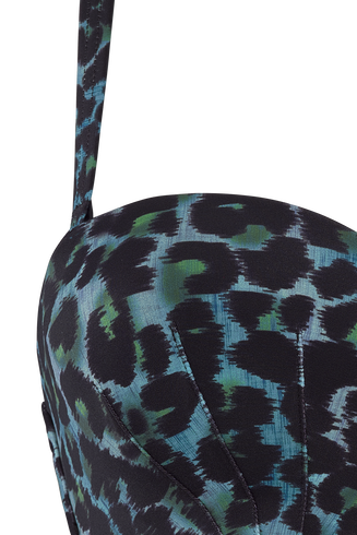 panthera Bikini Oberteil trägerlos