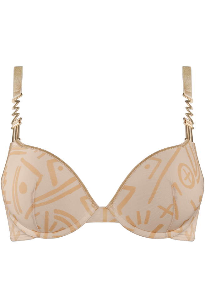golden karopush up bra | egyptian gold and ivory