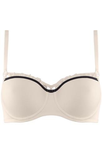 space odyssey balconnet soutien-gorge | wired padded ivory and black - 85B