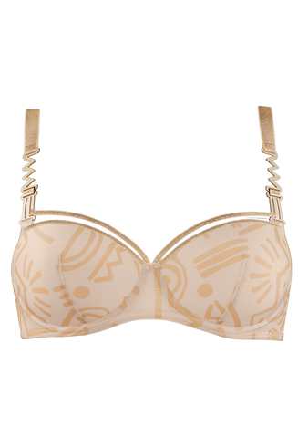 Golden karo plunge balcony bra | wired padded - Marlies Dekkers - Modalova