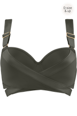 cache coeur plunge balcony bikini top