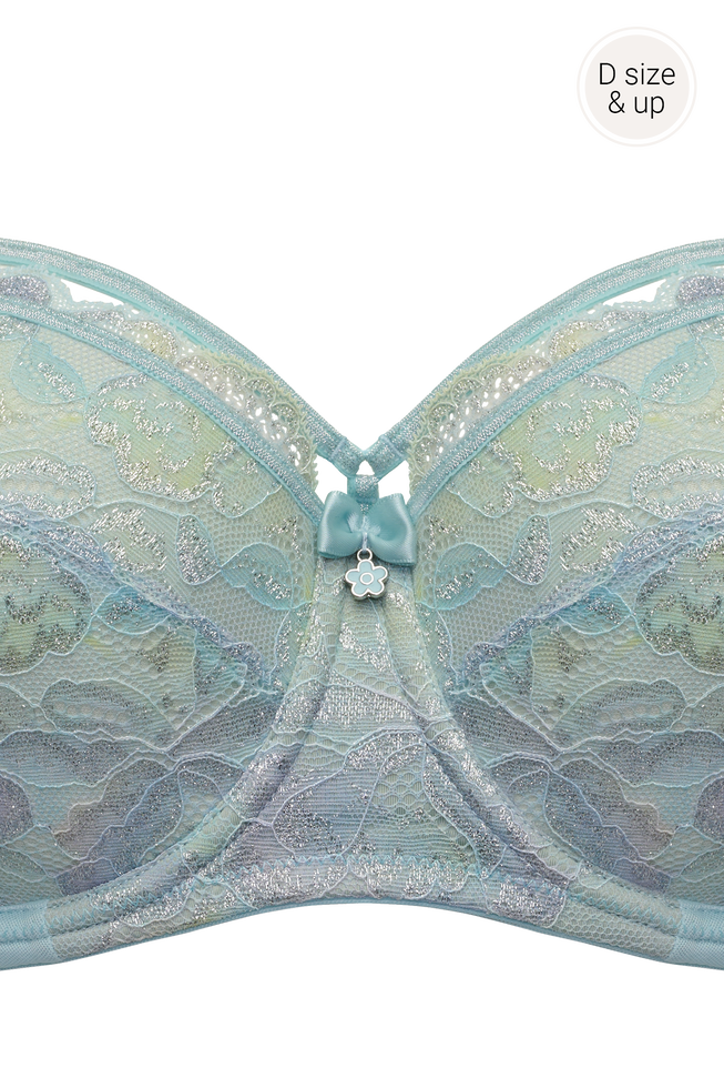 mariposabalcony bra | sparkling iridescent aqua