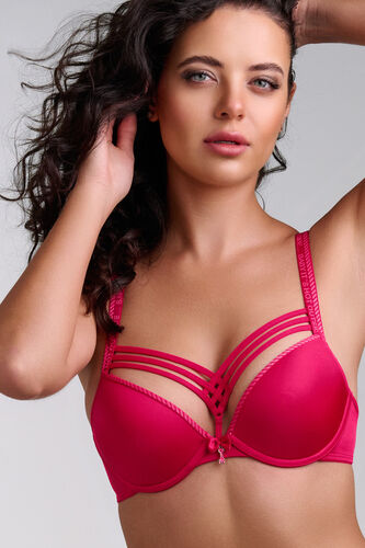 New ladies sexy colorful push- up branded bra and panties setby paris  pink