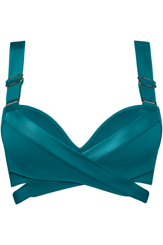 cache coeur push up bikini top