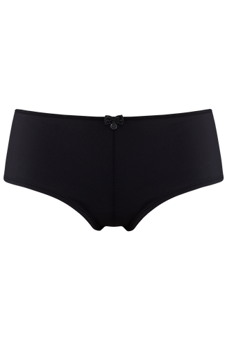 Dame De Paris 12 Cm Brazilian Shorts |  Black Lace Bow - S