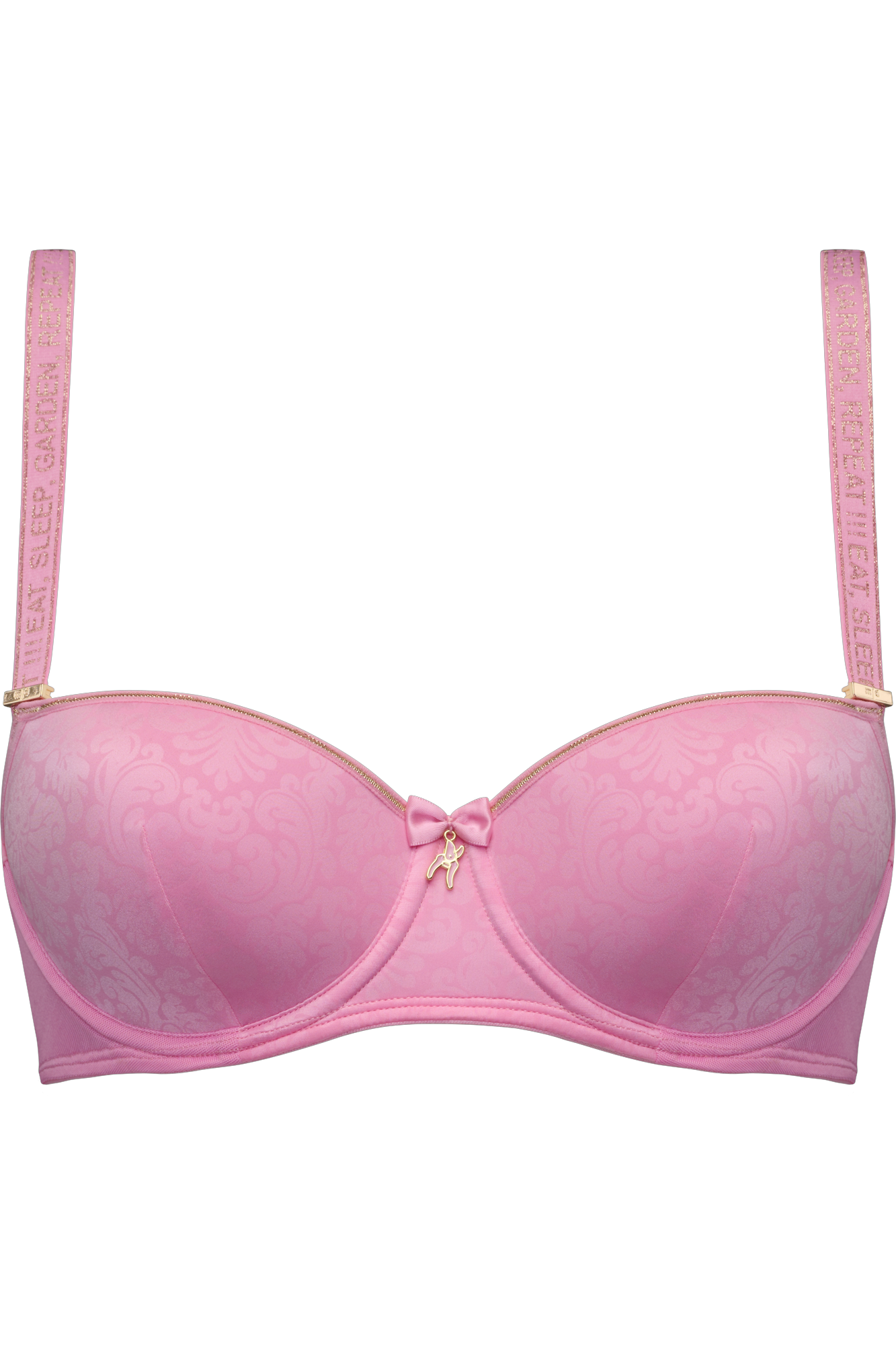 Marlies Dekkers rococo balconette bh wired padded royal pink and gold