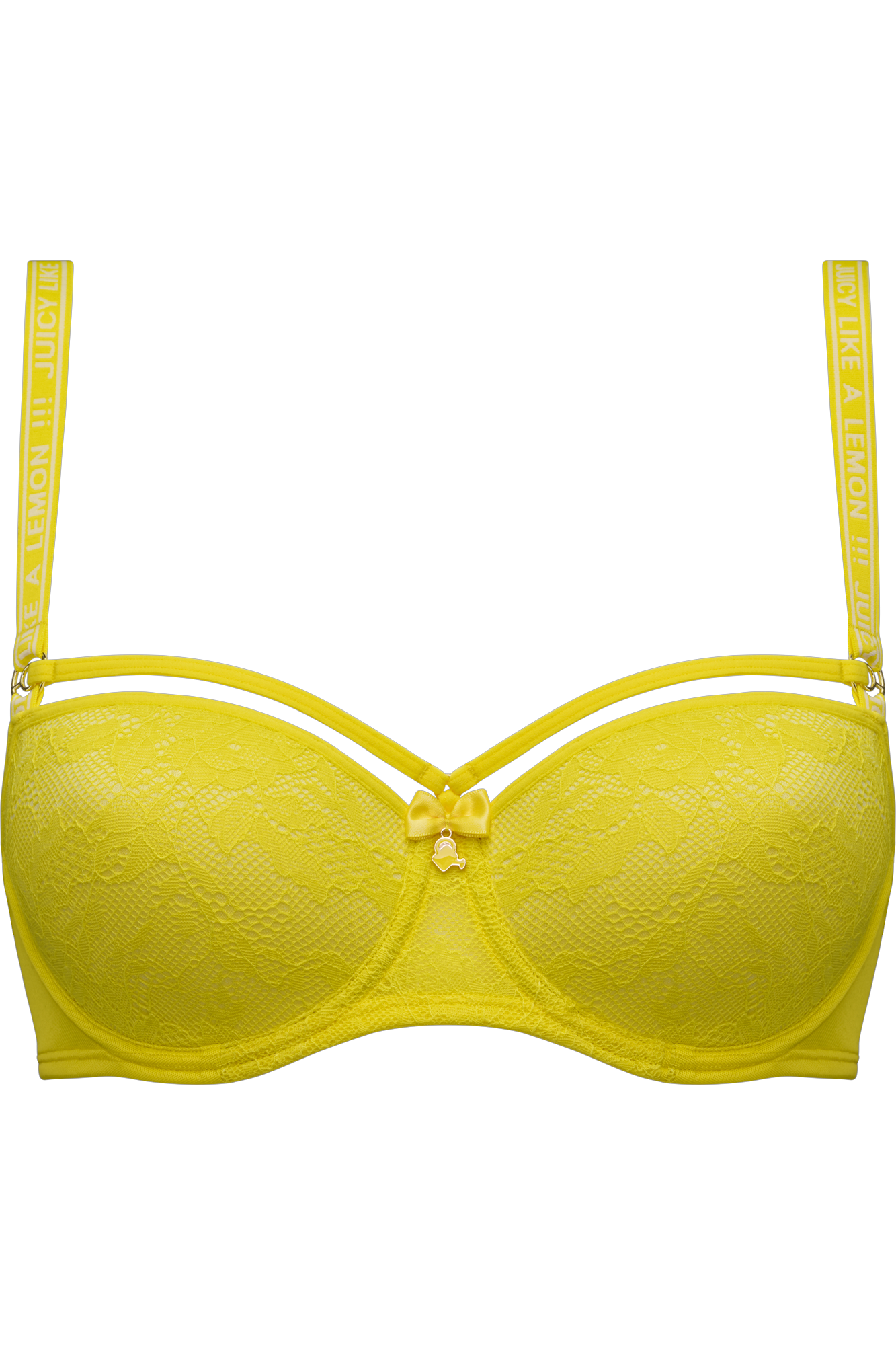 Marlies Dekkers space odyssey balconette bh wired padded citrus yellow lace