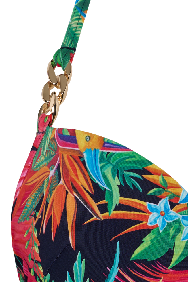 hula haka push up bikini top