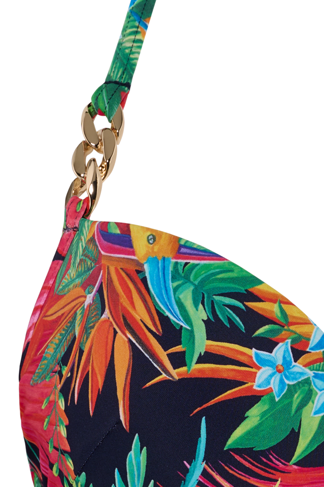 hula haka push up bikini top