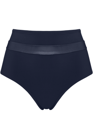 cache coeur high waist bikini slip | steel grey