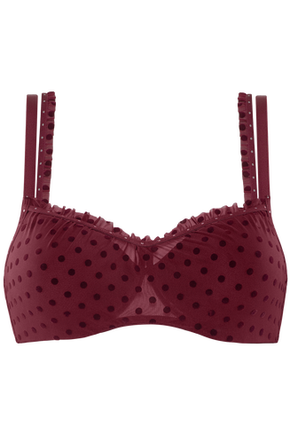 Backstage Boudoir Plunge Balconette Bh | Wired Padded Bordeaux - 70d