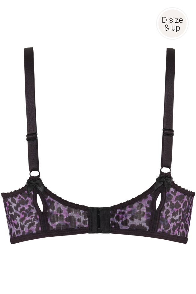 Victoria's Secret Cheetah Leopard Print Padded Push Up T-Shirt Bra 36D