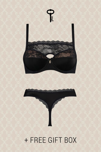 plunge balcony bra + 4 cm thong