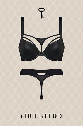 push up bra  + 4 cm thong