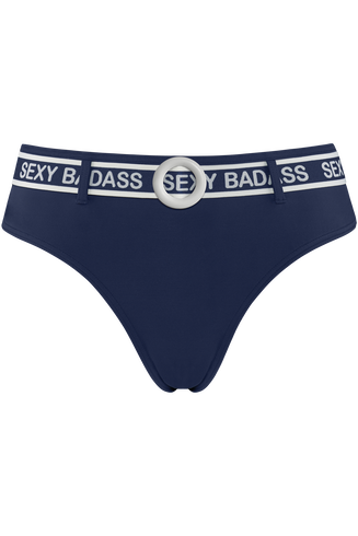 Sexy badass bas de bikini 5 cm | blue and white - XL