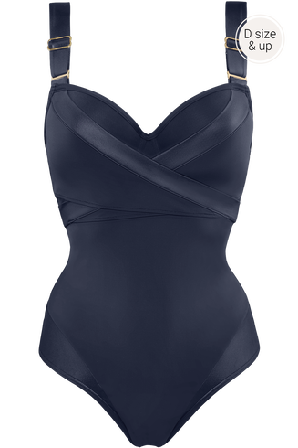 cache coeur plunge balconette badpak | wired padded steel grey