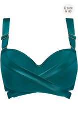 cache coeur plunge balcony bikini top