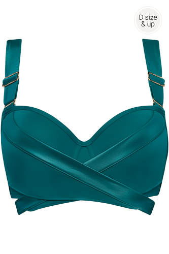 cache coeur plunge balconette bikini top