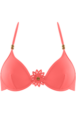 unpadded plunge bikini top