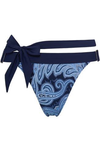 cache coeur bikini tanga | paisley print