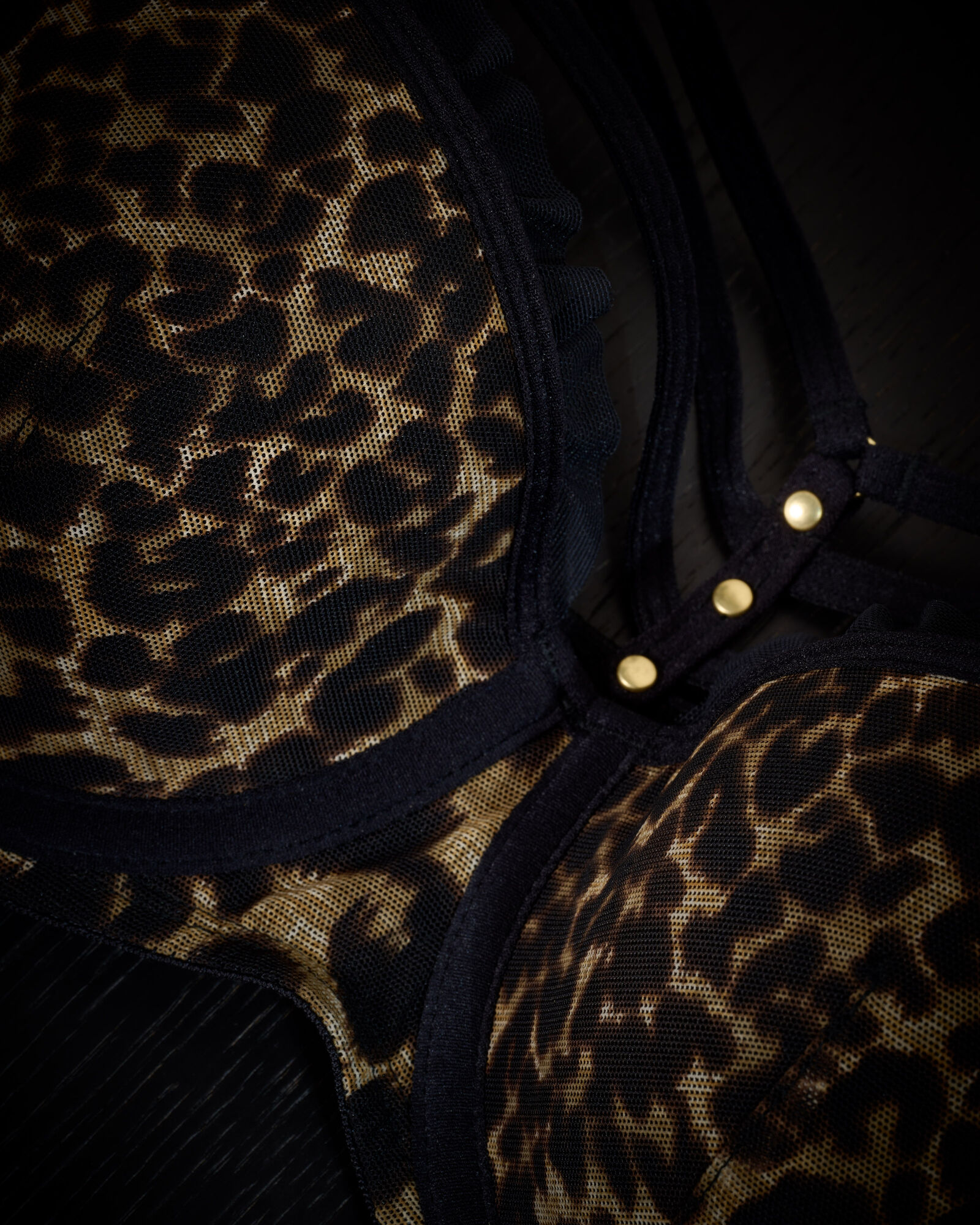 Marlies Dekkers vixen plunge balconette bh wired padded leopard print
