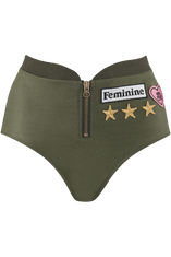 aviator culottes taille haute