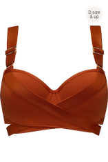 cache coeur plunge balcony bikini top